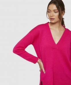 Oxford Kitty Soft Relax V-Neck Knit Fuchsia -Deals The Style Setters Store http3A2F2Fstatic.theiconic.com .au2Fp2Foxford 6191 082768 4
