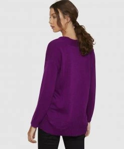 Oxford Kitty Soft Relax V-Neck Knit Orchid -Deals The Style Setters Store http3A2F2Fstatic.theiconic.com .au2Fp2Foxford 6216 182768 3
