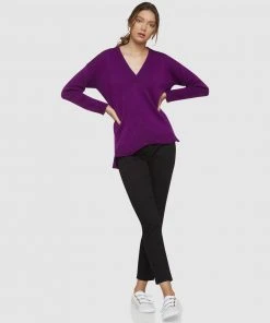 Oxford Kitty Soft Relax V-Neck Knit Orchid -Deals The Style Setters Store http3A2F2Fstatic.theiconic.com .au2Fp2Foxford 6219 182768 5