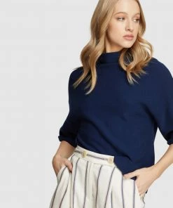 Oxford Kelly Cotton S/s Knit Navy -Deals The Style Setters Store http3A2F2Fstatic.theiconic.com .au2Fp2Foxford 6553 3563041 4