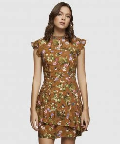 Oxford Christina Floral Dress Spice