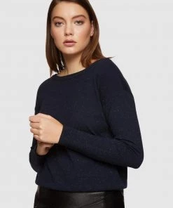 Oxford Gianna Metallic Boatneck Knit Navy -Deals The Style Setters Store http3A2F2Fstatic.theiconic.com .au2Fp2Foxford 6907 349269 4