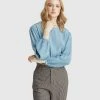 Oxford Jade Full Sleeve Top Duckegg blue