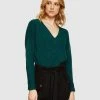 Oxford Lucy V-neck Knit Green