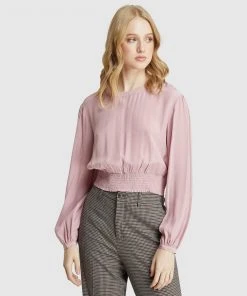 Oxford Jade Full Sleeve Top Rose