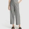 Oxford Helena Check Stretch Eco Suit Pants Black/White