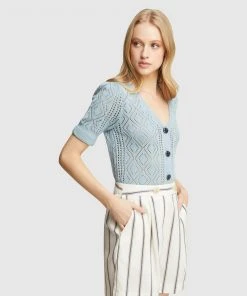 Oxford Harriet Cable Knit Cardigan Soft Blue -Deals The Style Setters Store http3A2F2Fstatic.theiconic.com .au2Fp2Foxford 7376 0790441 4