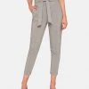 Oxford Sloane Checked Paperbag Pants Grey