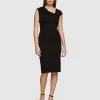 Oxford Leah Ponti Dress Black
