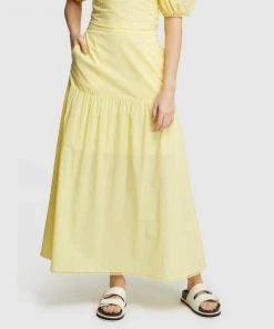Oxford Olivia Cotton Skirt Yellow