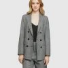 Oxford Billie Eco Checked Suit Jacket Black/white