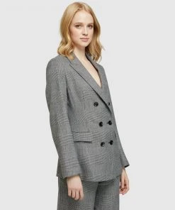 Oxford Billie Eco Checked Suit Jacket Black/white -Deals The Style Setters Store http3A2F2Fstatic.theiconic.com .au2Fp2Foxford 8064 4101621 7