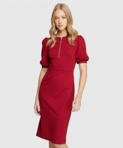Oxford Monti Ponti Dress Raspberry