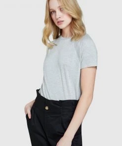Oxford Emilia Metallic Trim T-Shirt Silver -Deals The Style Setters Store http3A2F2Fstatic.theiconic.com .au2Fp2Foxford 8313 0719411 4