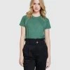 Oxford Emilia Metallic Trim T-shirt Green