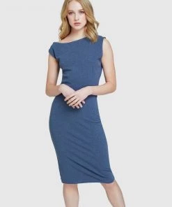 Oxford Hanna Rib Knit Dress Blue -Deals The Style Setters Store http3A2F2Fstatic.theiconic.com .au2Fp2Foxford 8456 3719411 4