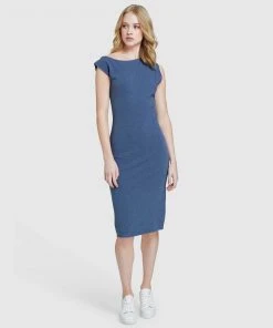 Oxford Hanna Rib Knit Dress Blue -Deals The Style Setters Store http3A2F2Fstatic.theiconic.com .au2Fp2Foxford 8462 3719411 5