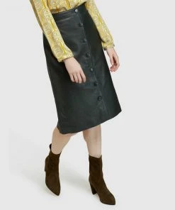 Oxford Gigi Leather Skirt Olive -Deals The Style Setters Store http3A2F2Fstatic.theiconic.com .au2Fp2Foxford 8515 6025821 4