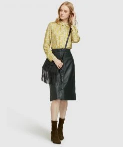 Oxford Gigi Leather Skirt Olive -Deals The Style Setters Store http3A2F2Fstatic.theiconic.com .au2Fp2Foxford 8518 6025821 5
