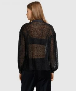 Oxford Shiba Velvet Spot Blouse Black -Deals The Style Setters Store http3A2F2Fstatic.theiconic.com .au2Fp2Foxford 8630 0125821 3