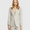 Oxford Lola Stretch Eco Suit Jacket Sand