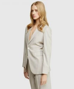 Oxford Lola Stretch Eco Suit Jacket Sand -Deals The Style Setters Store http3A2F2Fstatic.theiconic.com .au2Fp2Foxford 8640 0708741 2