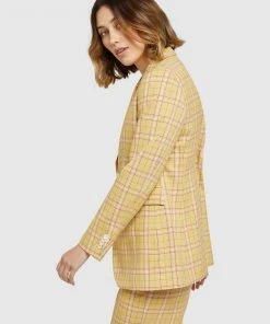 Oxford Lola Eco Check Blazer Acid/Pink -Deals The Style Setters Store http3A2F2Fstatic.theiconic.com .au2Fp2Foxford 8750 5243511 2