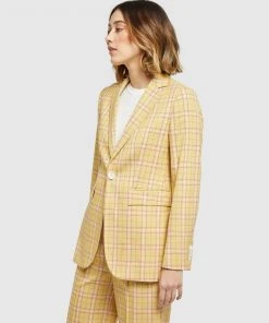 Oxford Lola Eco Check Blazer Acid/Pink -Deals The Style Setters Store http3A2F2Fstatic.theiconic.com .au2Fp2Foxford 8758 5243511 4