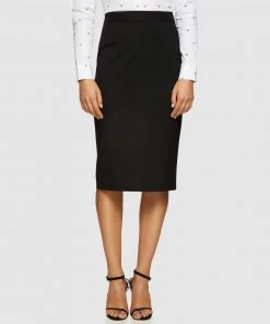 Oxford Peggy Eco Black Suit Skirt