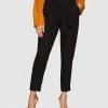 Oxford Aria Patch Pocket Pants Black