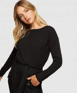 Oxford Gianna Metallic Boatneck Knit Black -Deals The Style Setters Store http3A2F2Fstatic.theiconic.com .au2Fp2Foxford 9053 6521801 4