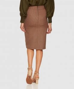 Oxford Alina Micro Check Skirt Bruschetta -Deals The Style Setters Store http3A2F2Fstatic.theiconic.com .au2Fp2Foxford 9063 4449601 3