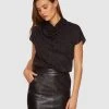 Oxford Alice Cowl Neck Top Black