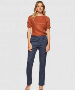 Oxford Claudette Woven Front T-Shirt Copper -Deals The Style Setters Store http3A2F2Fstatic.theiconic.com .au2Fp2Foxford 9136 9465801 5