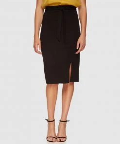 Oxford Layla Ponti Skirt Black