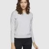 Oxford Gianna Metallic Boatneck Knit Silver