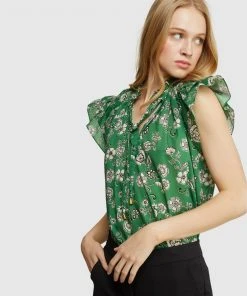 Oxford Mihall Green Floral Top -Deals The Style Setters Store http3A2F2Fstatic.theiconic.com .au2Fp2Foxford 9340 2678641 4