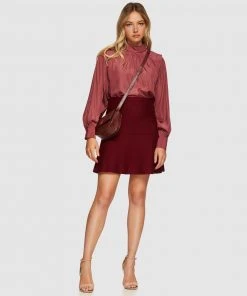 Oxford Dani Knitted Skirt Oxblood -Deals The Style Setters Store http3A2F2Fstatic.theiconic.com .au2Fp2Foxford 9597 2292801 5