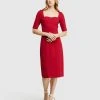 Oxford Dallas Ponti Dress Red