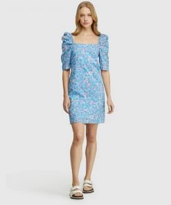 Oxford Princeton Cotton Retro Floral Dress Blue -Deals The Style Setters Store http3A2F2Fstatic.theiconic.com .au2Fp2Foxford 9767 5786641 5