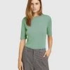 Oxford Jasmine Rib T-Shirt Green