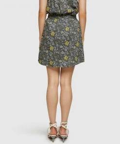 Oxford Barron Cotton Paisley Print Skirt Charcoal -Deals The Style Setters Store http3A2F2Fstatic.theiconic.com .au2Fp2Foxford 9961 8765941 3
