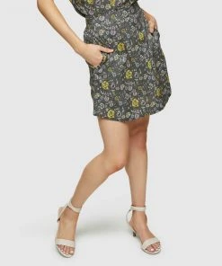 Oxford Barron Cotton Paisley Print Skirt Charcoal -Deals The Style Setters Store http3A2F2Fstatic.theiconic.com .au2Fp2Foxford 9964 8765941 4
