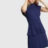 Oxford Vera Ponti Peplum Mini Dress Petrol