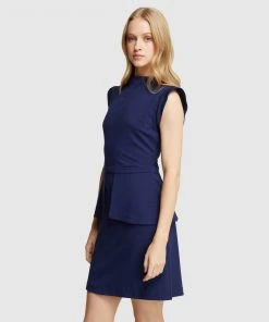 Oxford Vera Ponti Peplum Mini Dress Petrol -Deals The Style Setters Store http3A2F2Fstatic.theiconic.com .au2Fp2Foxford 9984 8690441 4