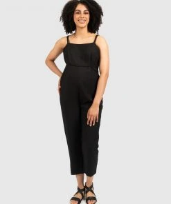Pea in a Pod Maternity Dana Jumpsuit Black