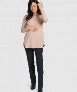 Pea in a Pod Maternity Lisa Fold Waist Straight Leg Pants Navy Blue -Deals The Style Setters Store http3A2F2Fstatic.theiconic.com .au2Fp2Fpea in a pod maternity 7335 0745921 6