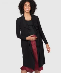 Pea in a Pod Maternity Serena Longline Cardi Black