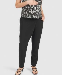 Pea in a Pod Maternity Milly Pants Black