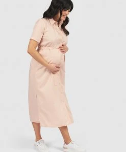 Pea in a Pod Maternity Easton Shirt Dress Blush -Deals The Style Setters Store http3A2F2Fstatic.theiconic.com .au2Fp2Fpea in a pod maternity 9668 3280631 4